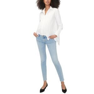 Hatch Classic Light Wash Slim Maternity Denim Jeans Size 26